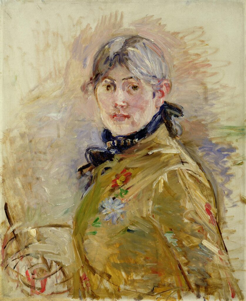 Berthe Morisot, Self-Portrait, 1885nOil on canvas, 24 × 19.7 innMusée Marmottan Monet, Paris