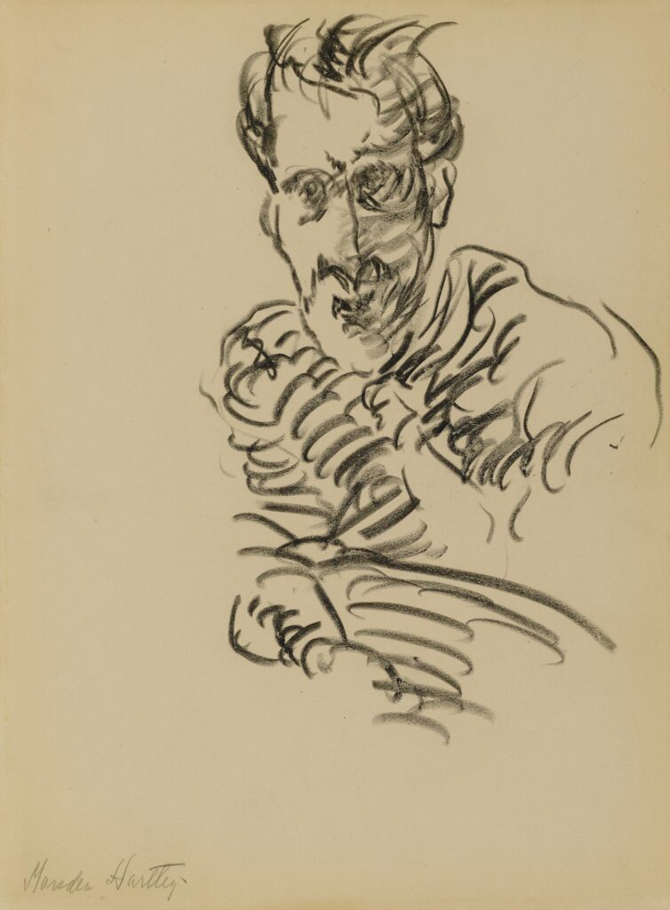 Marsden Hartley, Self-Portrait, 1908 Crayon on paper mounted on paperboard, 12 × 8.9 in Smithsonian American Art Museum, Washington DC