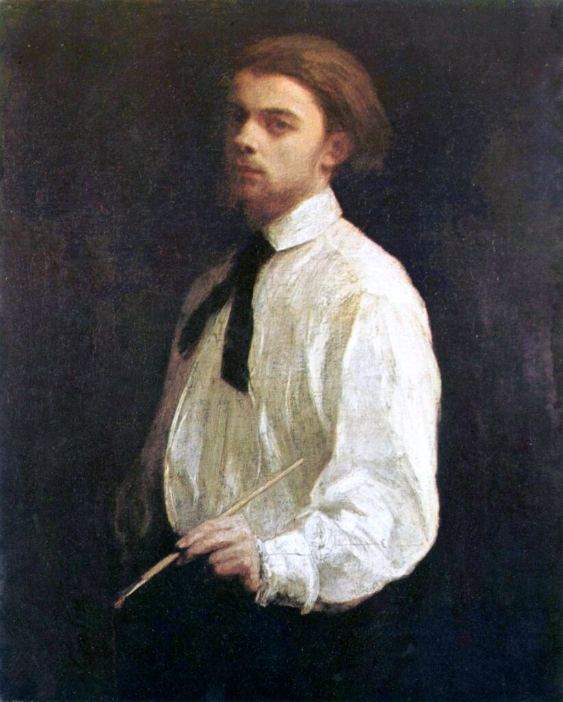 Henri Fantin-Latour, Self-Portrait, 1859 Oil on canvas, 39.8 × 32.9 in Musée de Grenoble