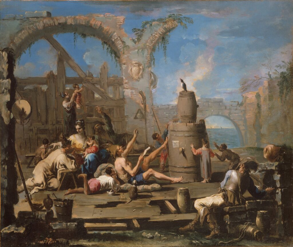 Alessandro Magnasco, The Tame Magpie, c 1707–1708 Oil on canvas, 25 × 29.5 in The Metropolitan Museum of Art, New York
