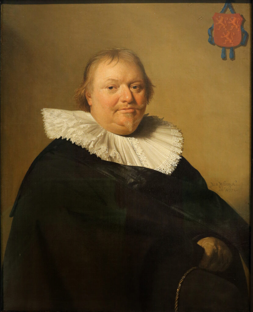 Johannes Cornelisz Verspronck, Portrait of Anthonie Charles de Liedekercke, 1637 Oil on canvas, 33.1 × 26.2 in Frans Hals Museum, Haarlem