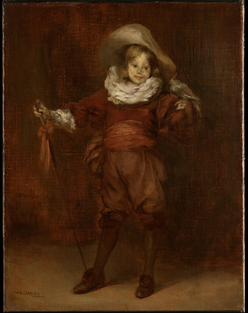 Eugène Carrière, Little d'Artagnan, c 1880–1885nOil on canvasnClark Art Institute, Williamstown, Massachusetts