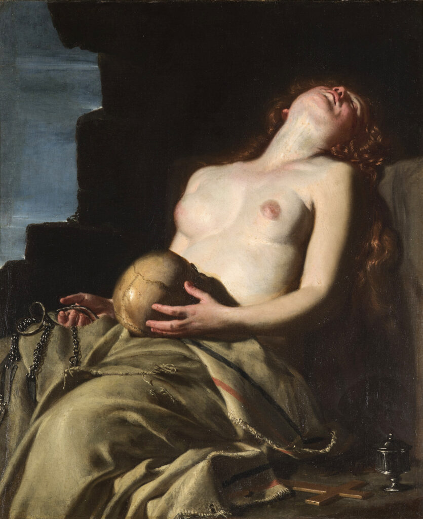 Guido Cagnacci, The Penitent Magdalene, c. 1626–27nOil on canvas, 33.9 × 28.3 innGallerie Nazionali d’Arte Antica, Palazzo Barberini, Rome, Italy