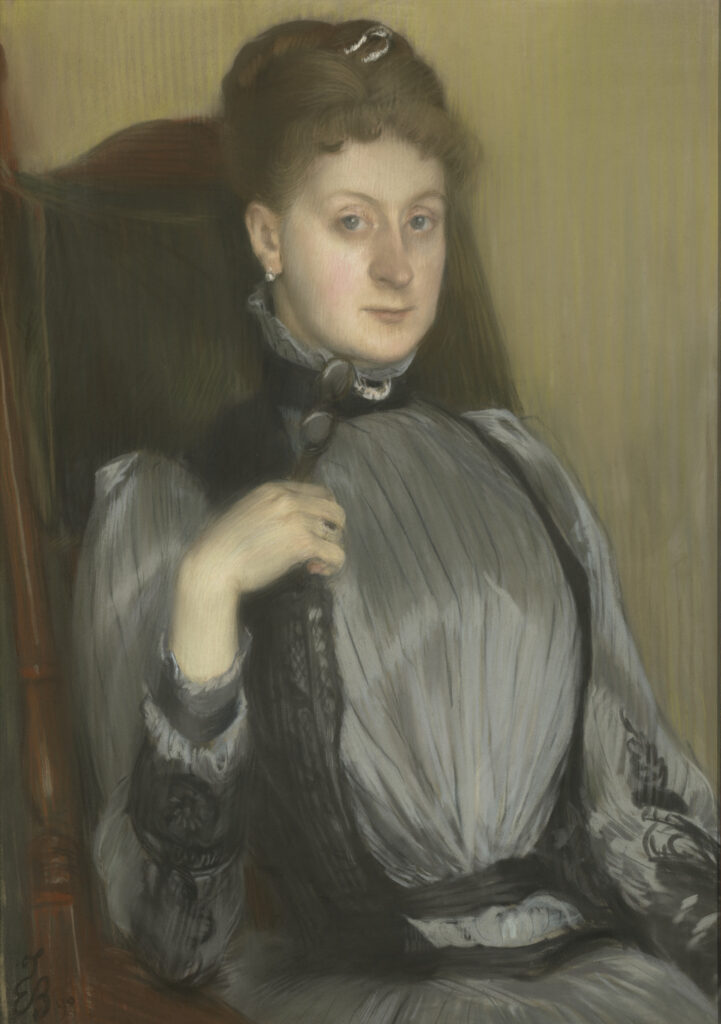 Jacques-Émile Blanche, Portrait of a Woman, 1890 Pastel on prepared canvas, 32.7 × 23.1 in Clark Art Institute, Williamstown, Massachusetts