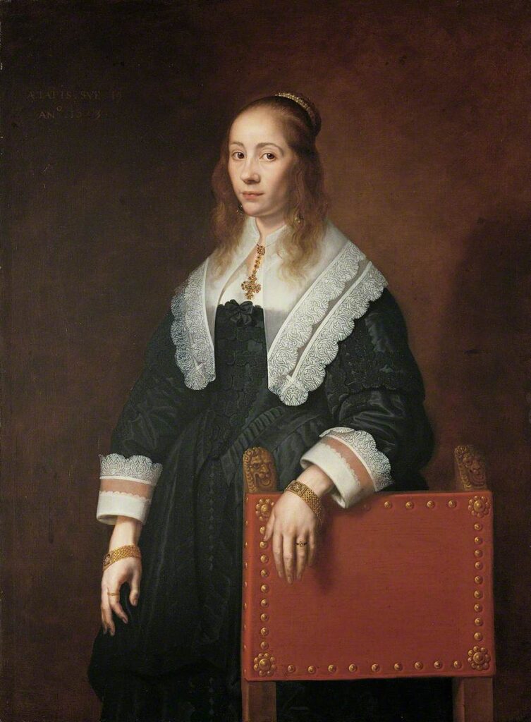 Bartholomeus van der Helst, Portrait of a Young Woman, 1643 Oil on canvas, 64 × 51 in Ferens Art Gallery, Hull, UK