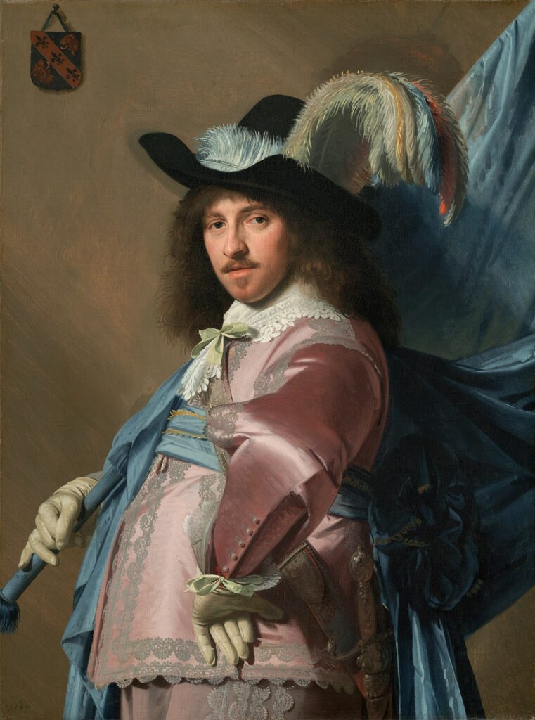 Johannes Cornelisz Verspronck, Andries Stilte as a Standard Bearer, 1640 Oil on canvas, 40.9 × 30.9 in National Gallery of Art, Washington DC