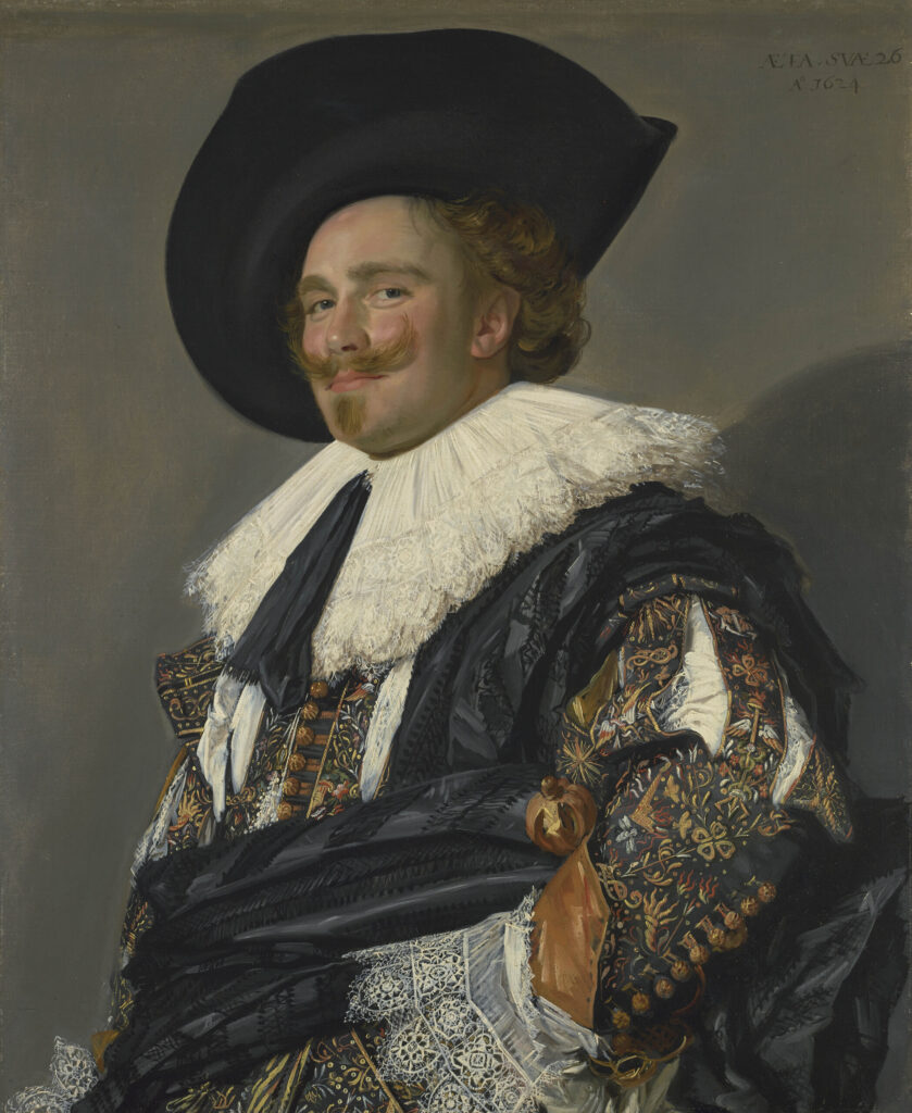 Frans Hals, The Laughing Cavalier, 1624 Oil on canvas, 32.7 × 26.5 in Wallace Collection, London