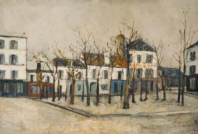 Maurice Utrillo, La Place du Tertre c 1910 Oil on canvas 19.5 × 28.5 in National Galleries of Scotland, Edinburgh