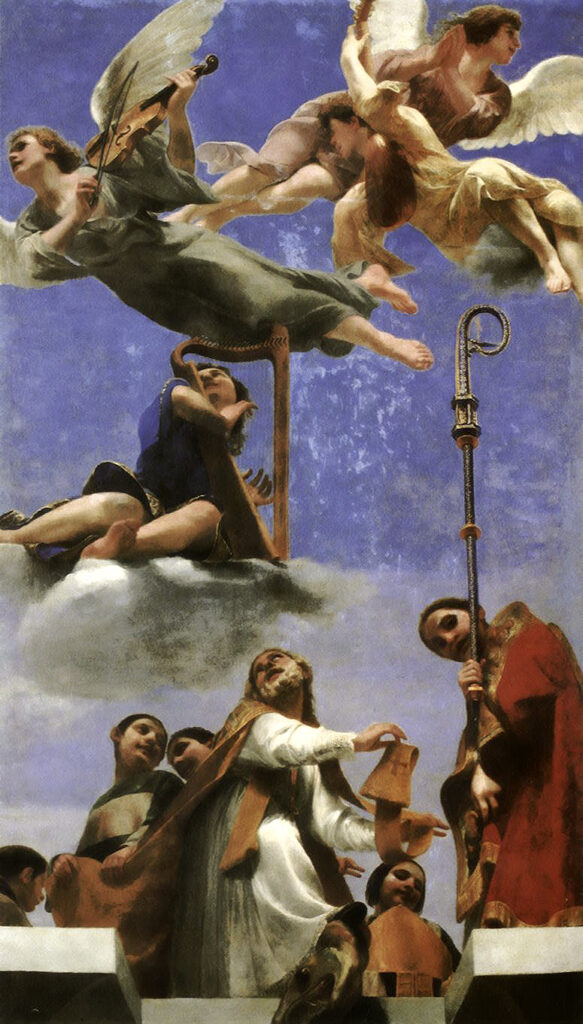 Guido Cagnacci, The Glory of Saint Mercuriale, 1642–43nOil on canvas, 161.8 × 90.6 innPinacoteca Civica, Musei San Domenico, Forlì, Italy