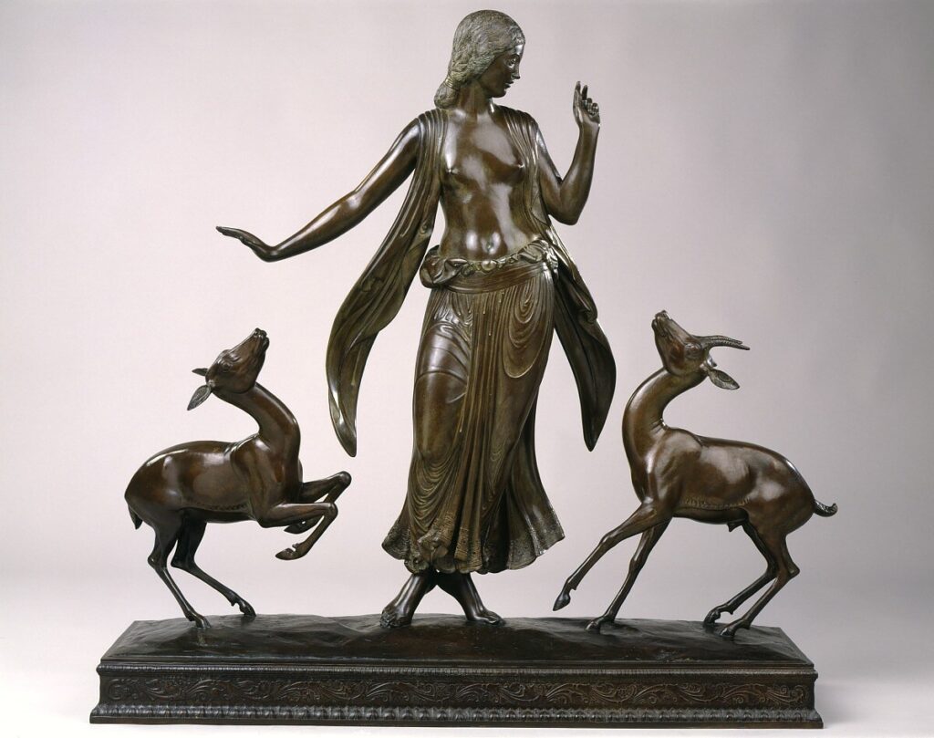 Paul Manship, Dancer and Gazelles, 1916 Bronze, 32.5 × 33 × 10 in Smithsonian American Art Museum, Washington DC