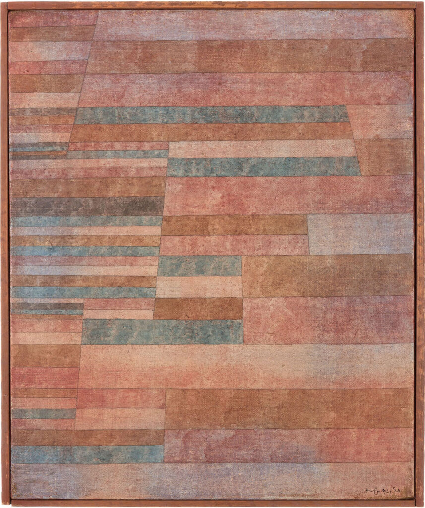 Paul Klee, Steps, 1929 Oil and ink on canvas, 20.5 × 16.9 in Moderna Museet, Stockholm