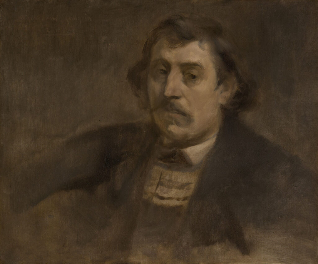 Eugène Carrière, Portrait of Paul Gauguin, 1891nOil on canvas, 21.5 × 25.7 innYale University Art Gallery, New Haven, Connecticut