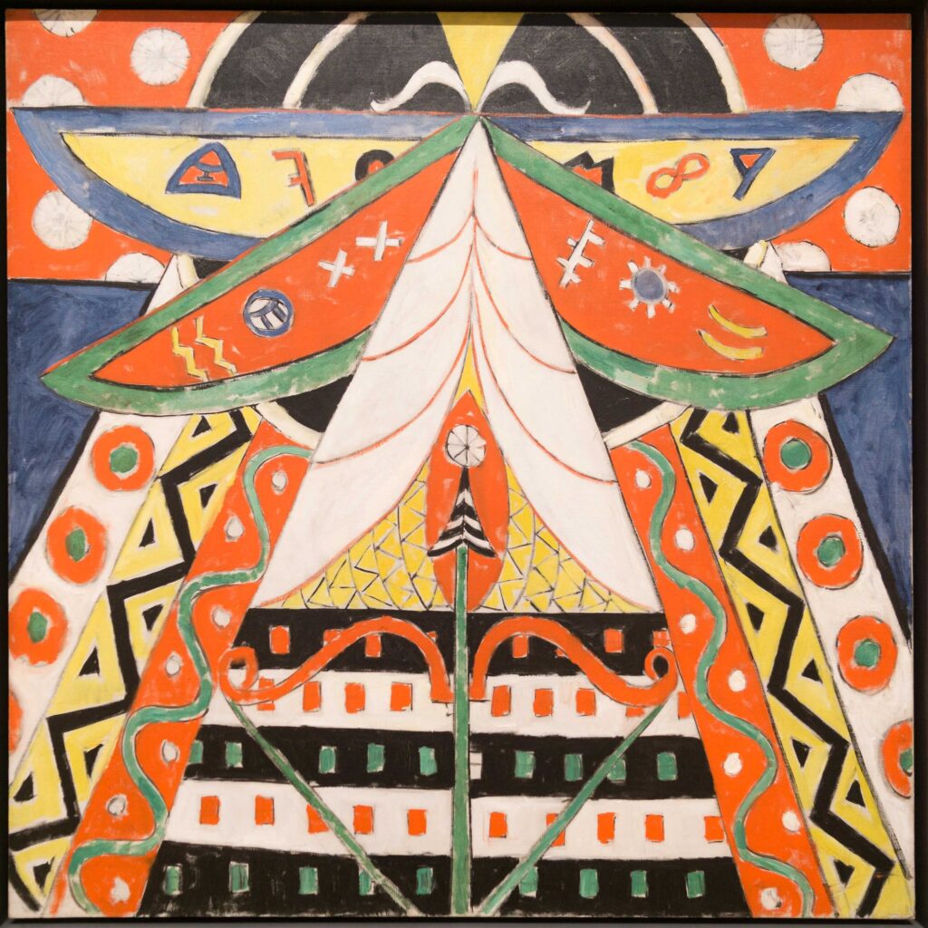 Marsden Hartley, Painting No. 50, Berlin, 1914–1915 Oil on canvas, 47 × 47 in Terra Foundation for American Art, Chicago