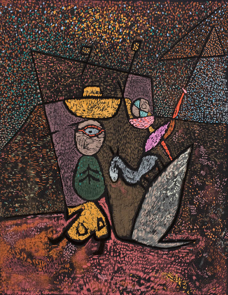 Paul Klee, Traveling Circus, 1937 Mixed media on canvas, 25.5 × 19.8 in Baltimore Museum of Art
