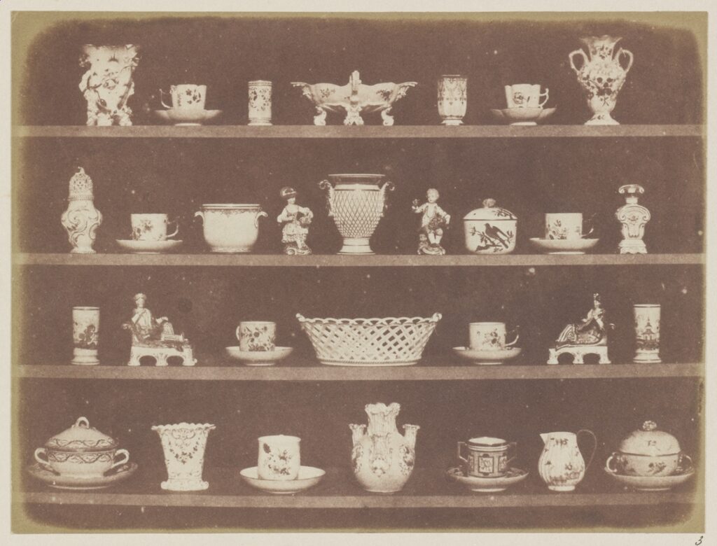 William Henry Fox Talbot, Articles of China, before January 1844 Salted paper print from paper negative The Metropolitan Museum of Art, New York, USA