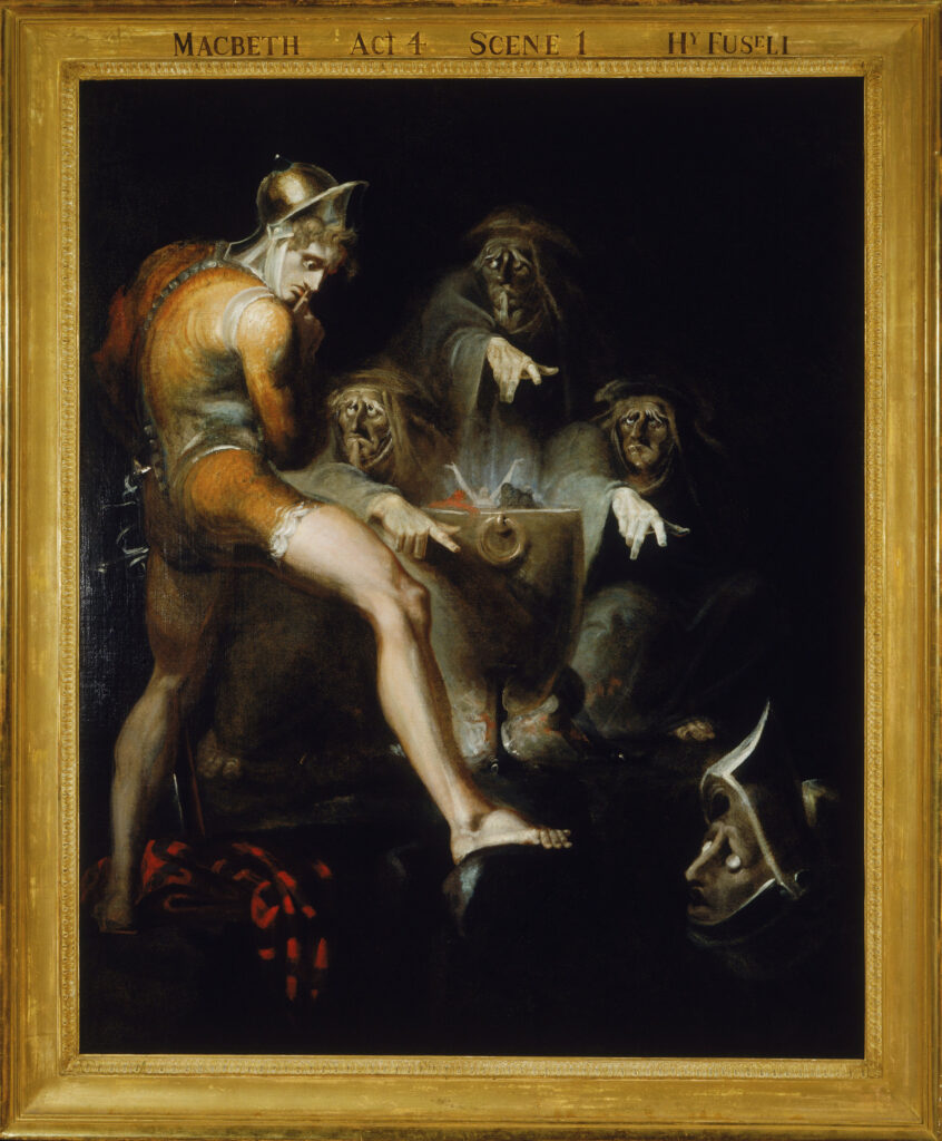 Henry Fuseli, Macbeth Consulting the Vision of the Armed Head, 1793 Oil on canvas, 66 × 52.9 in Folger Shakespeare Library, Washington DC