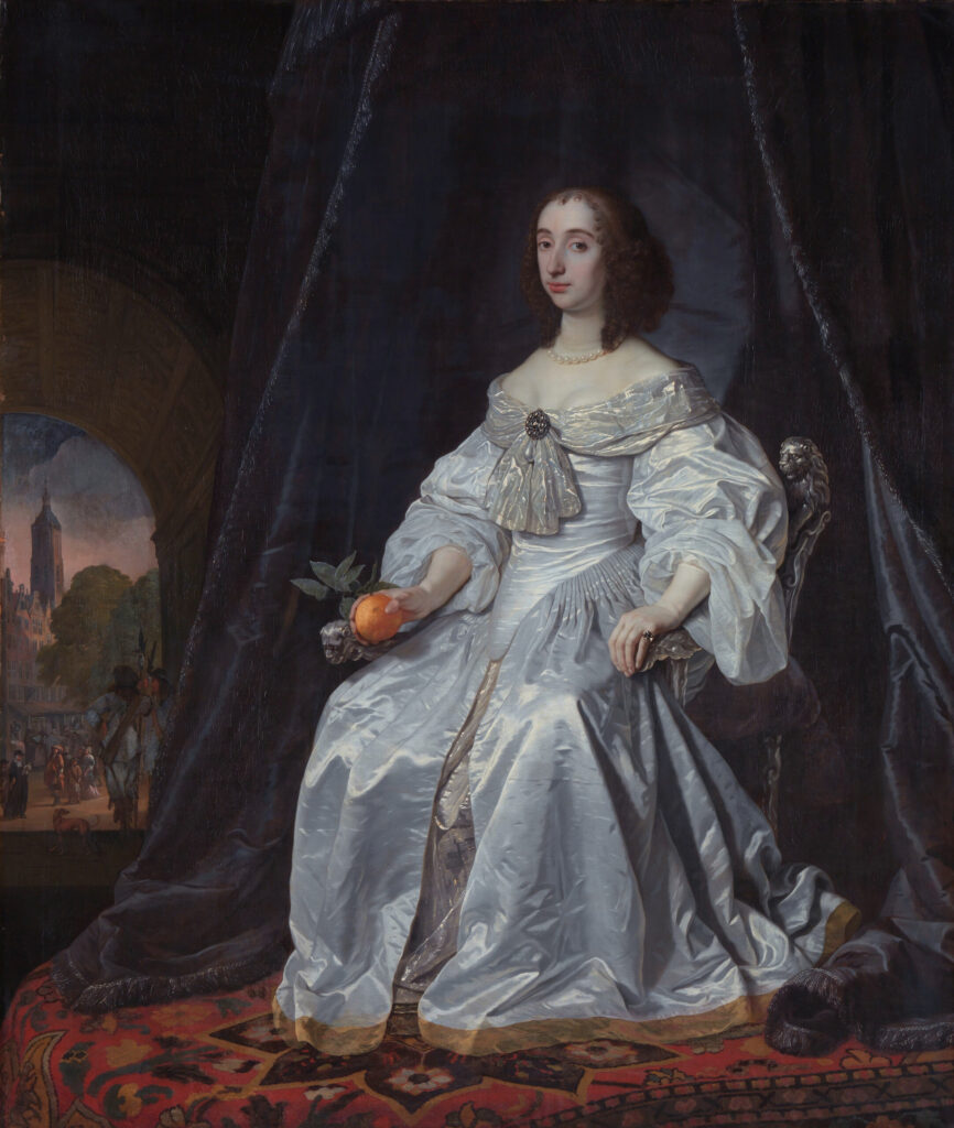 Bartholomeus van der Helst, Mary Stuart, Princess of Orange, as Widow of William II, 1652 Oil on canvas, 78.5 × 66.9 in Rijksmuseum, Amsterdam