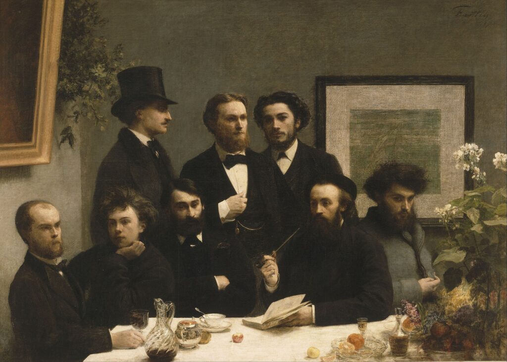Henri Fantin-Latour, The Corner of the Table, 1872 Oil on canvas, 63 × 88.6 in Musée d’Orsay, Paris