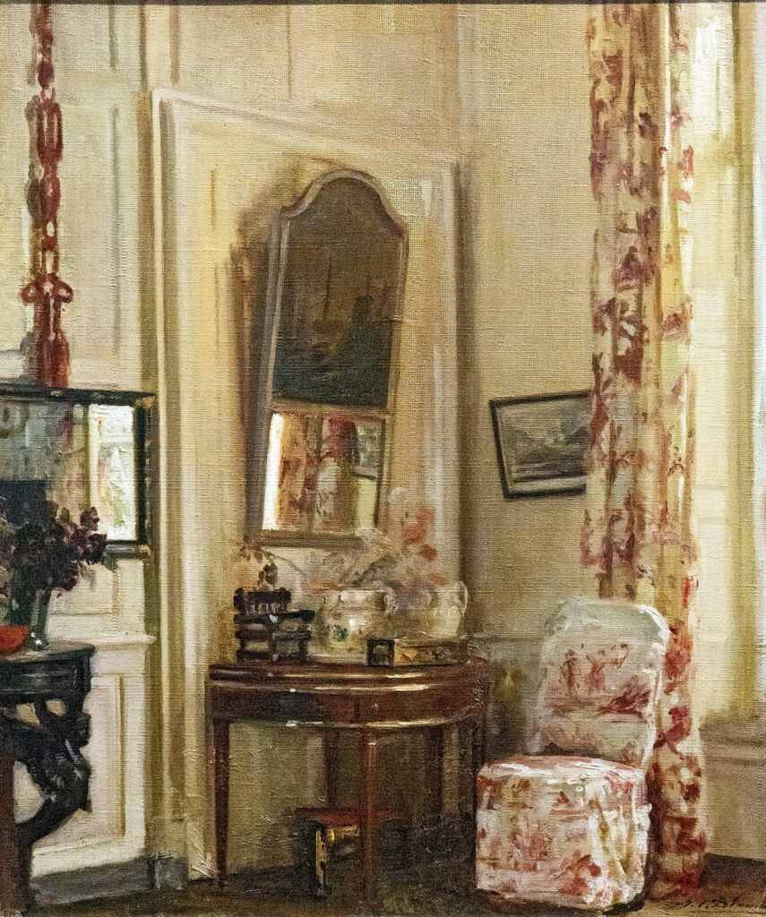 Jacques-Émile Blanche, The Pink Living Room, 1911 Oil on canvas, 21.7 × 18.1 in Musée Toulouse-Lautrec, Albi