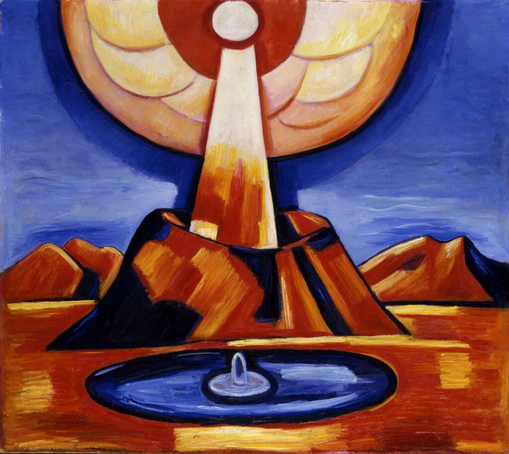 Marsden Hartley, Yliaster (Paracelsus), 1932 Oil on paperboard mounted on particleboard, 25.3 × 28.5 in Smithsonian American Art Museum, Washington DC