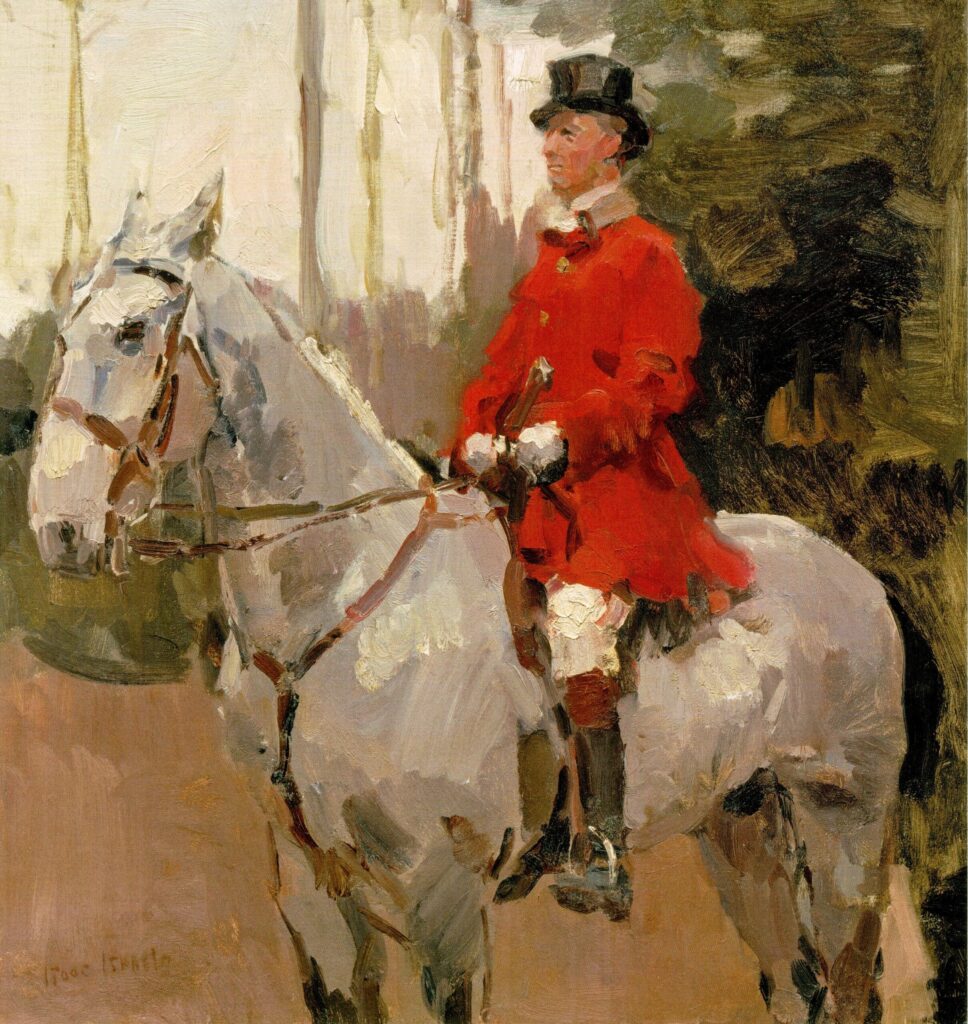 Isaac Israëls, The Red Rider, 1920–1928 Oil on canvas, 31.5 × 29.5 in Private Collection