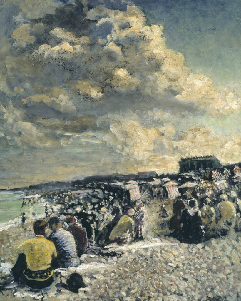 Jacques-Émile Blanche, August Morning, Dieppe Beach, c 1934 Oil on canvas, 28.7 × 23.7 in Tate Britain, London