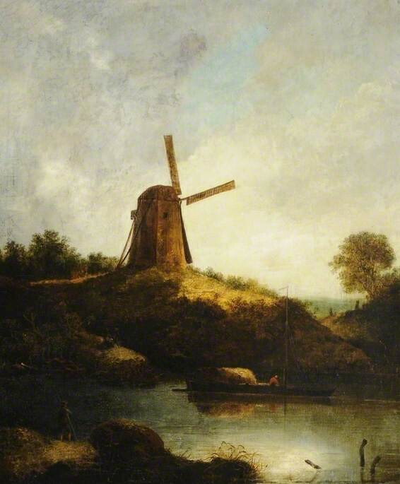 John Crome, The Windmill, undated Oil on canvas, 29.3 × 24.2 in Sheffield Museums