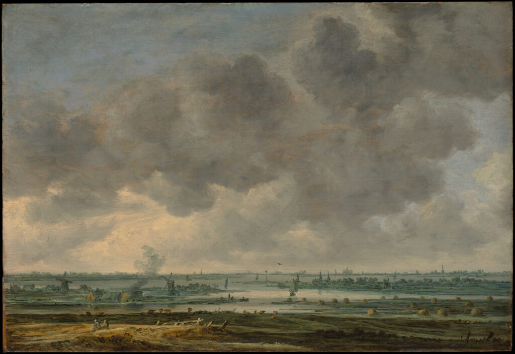 Jan Van Goyen, View of Haarlem and the Haarlemmer Meer, 1646 Oil on wood, 13.6 × 19.9 in Metropolitan Museum of Art, New York