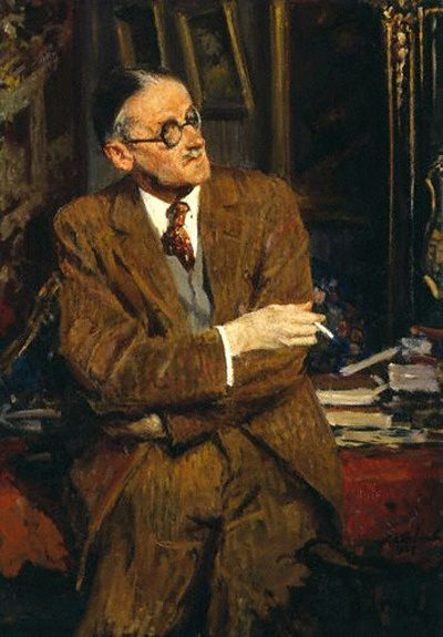 Jacques-Émile Blanche, James Joyce, 1935 Oil on canvas, 49.3 × 34.5 in National Portrait Gallery, London