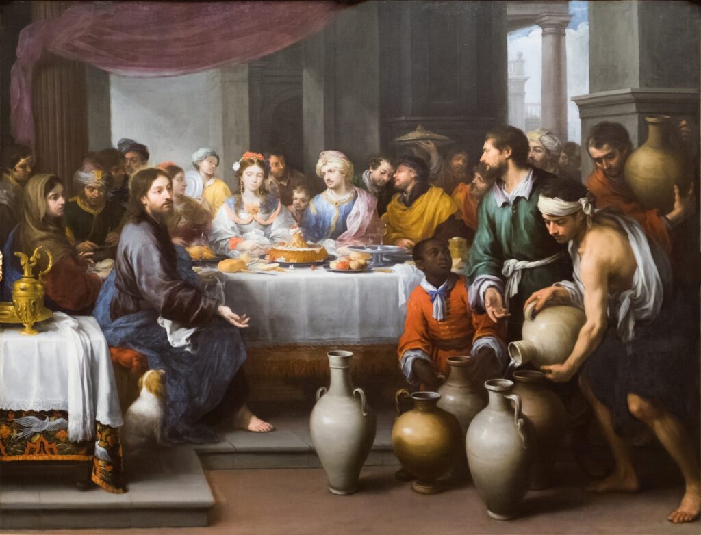 Bartolomé Esteban Murillo, The Marriage Feast at Cana, c 1672 Oil on canvas, 70.5 × 92.5 in Barber Institute of Fine Arts, Birmingham, UK
