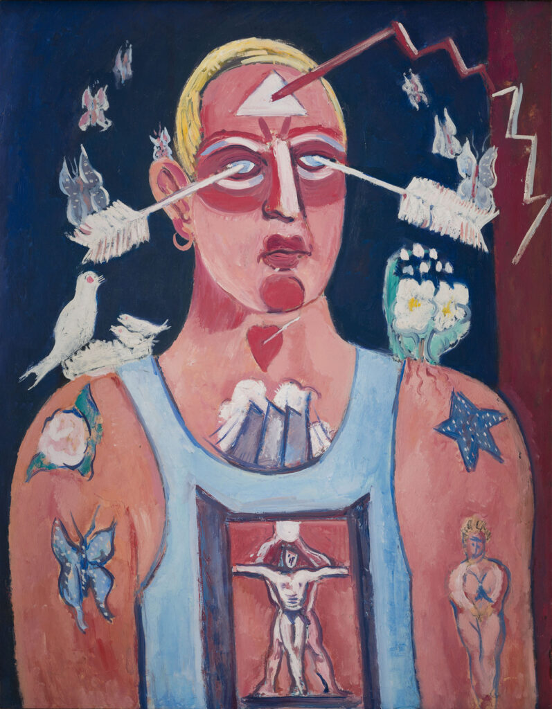 Marsden Hartley, Sustained Comedy, 1939 Oil on academy board, 28.1 × 22 in Carnegie Museum of Art, Pittsburgh