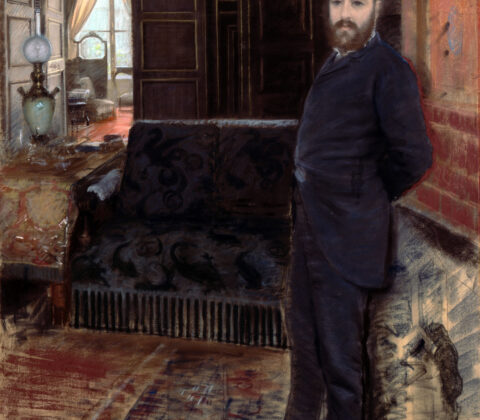 Giuseppe De Nittis, Self-Portrait, 1883 Pastel on canvas, 44.9 × 34.6 in Pinacoteca Giuseppe De Nittis, Barletta