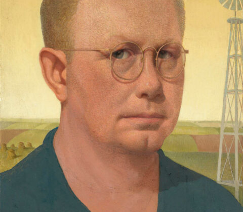 Grant Wood, Self-Portrait, 1932–1941 Oil on masonite, 13.9 × 11.7 in Figge Art Museum, Davenport, Iowa