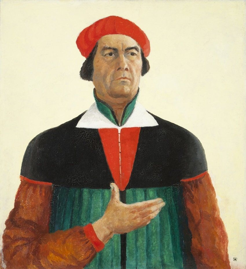 Kazimir Severinovich Malevich, Self-Portrait, 1933 Oil on canvas, 28.7 × 26 in State Russian Museum, Saint Petersburg