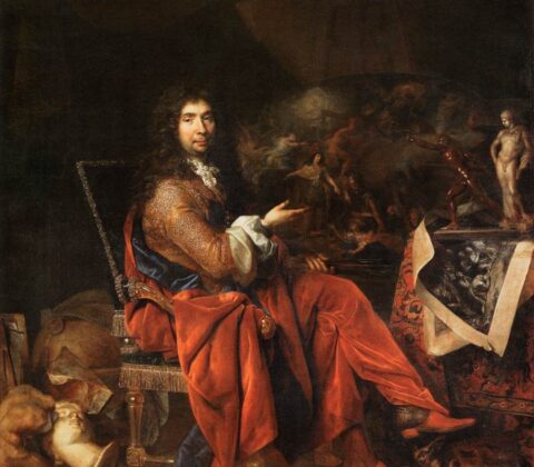 Portrait of Charles Le Brun (Nicolas de Largillière), 1683–1686 Oil on canvas, 91.3 × 73.6 in Louvre Museum, Paris