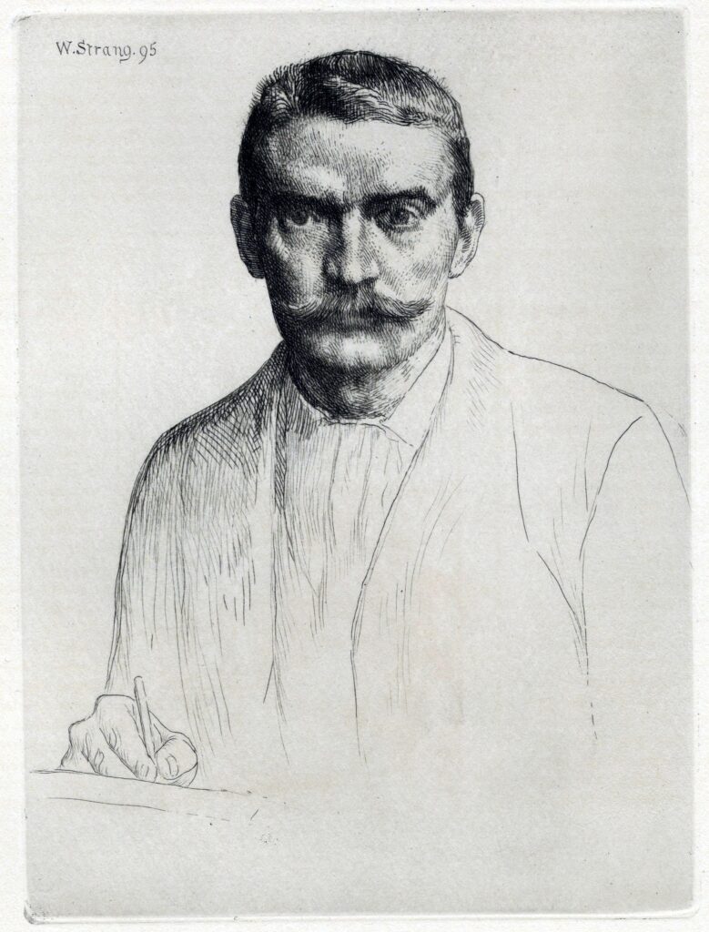 William Strang, Self-Portrait, 1895 Etching on wove paper, 7.9 × 5.8 in Los Angeles County Museum of Art