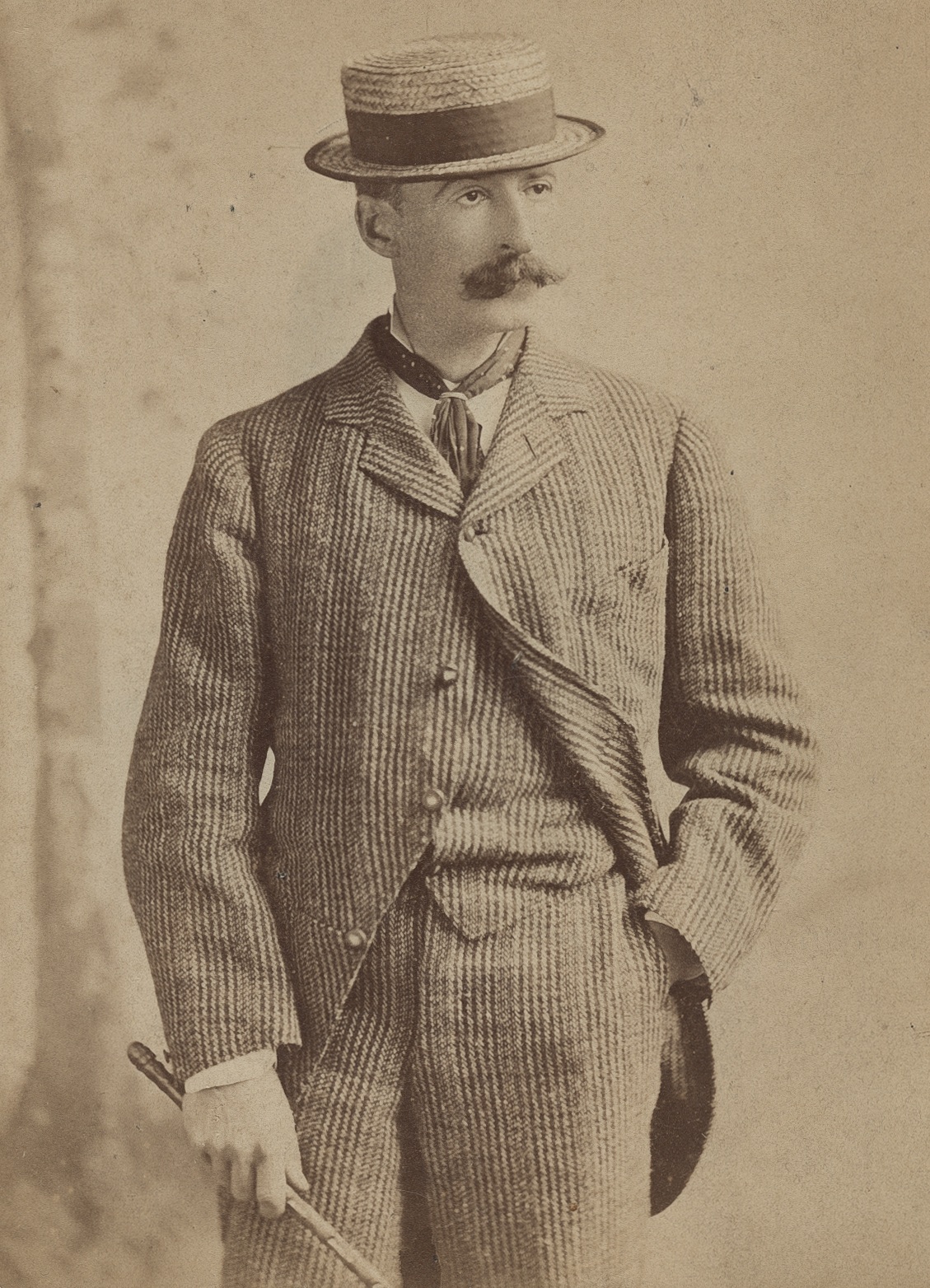 Winslow Homer in New York (Photograph by Napoleon Sarony), 1880 Albumen silver print, 5.9 × 4.3 in Bowdoin College Museum of Art, Brunswick, Maine
