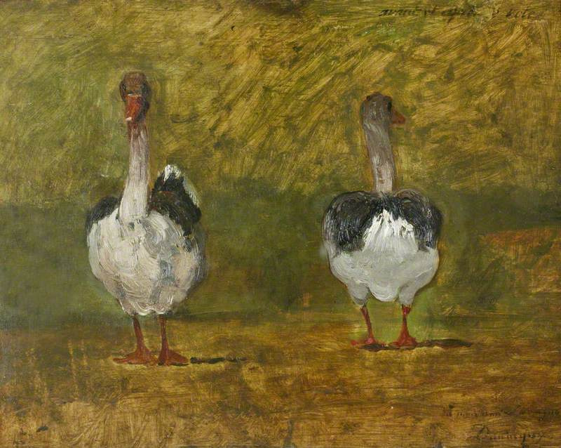 Charles-François Daubigny, Before and After the Vote, c 1851 Oil on panel Manchester Art Gallery