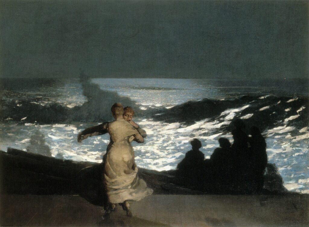 Winslow Homer, Summer Night, 1890 Oil on canvas, 30.1 × 40.2 in Musée d'Orsay, Paris