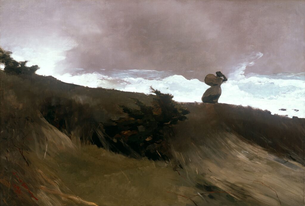 Winslow Homer, The West Wind, 1891 Oil on canvas, 30 × 44 in Addison Gallery of American Art, Andover, Massachusetts