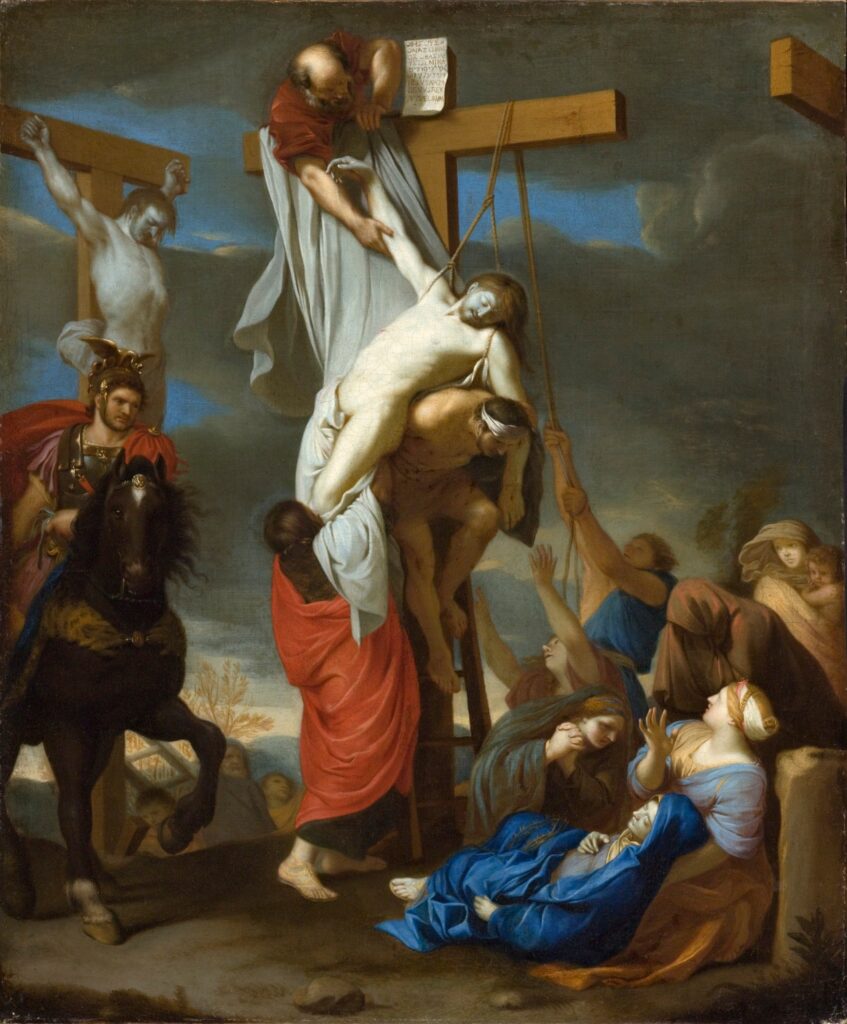Charles le Brun, The Descent from the Cross, late 1640s Oil on canvas, 29.5 × 24.4 in Los Angeles County Museum of Art