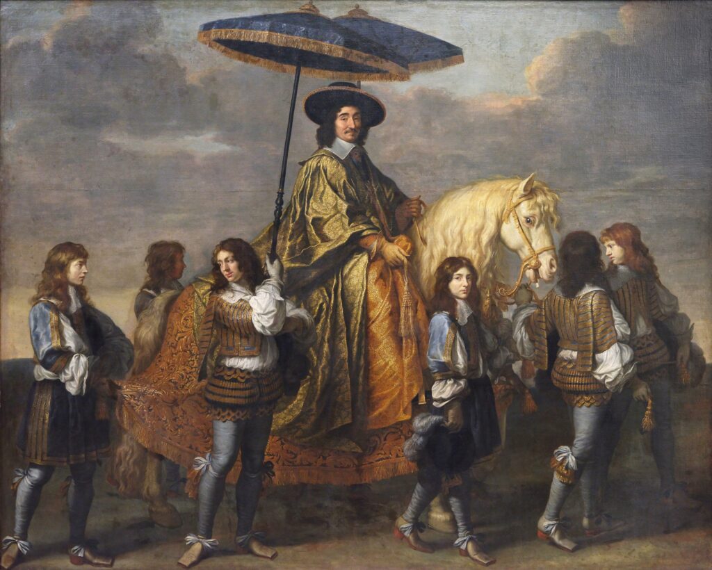Charles le Brun, The Chancellor Séguier, 1660–1661 Oil on canvas, 116.1 × 140.6 in Louvre Museum, Paris