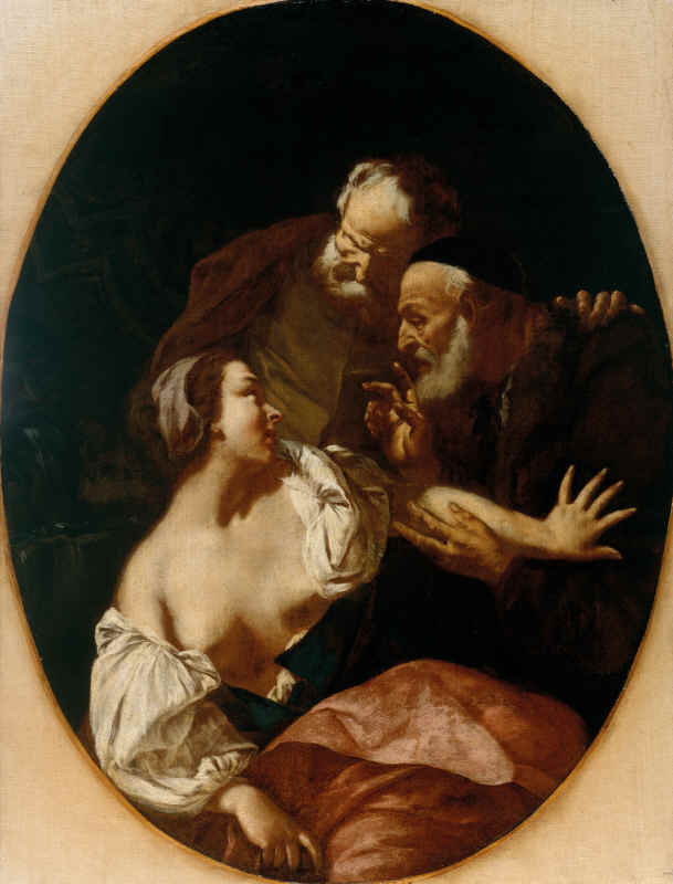 Giovanni Battista Piazzetta, Susanna and the Elders, c 1715–1720 Oil on canvas, 53.7 × 40.7 in Kunsthalle Bremen