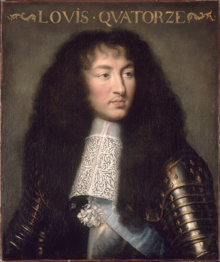 Charles le Brun, Louis XIV (Attributed to Charles Le Brun), c 1662 Oil on canvas, 26.8 × 22.4 in Palace of Versailles