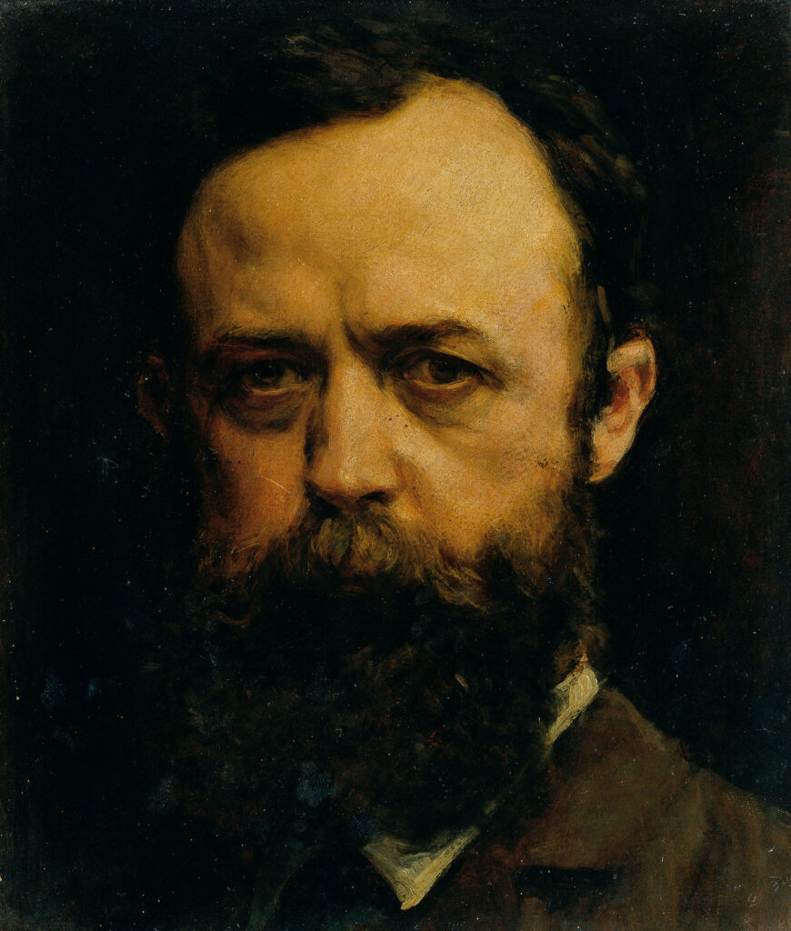 Portrait of a Man, Undated Oil on cardboard, 14.8 × 12.7 in Belvedere, Vienna