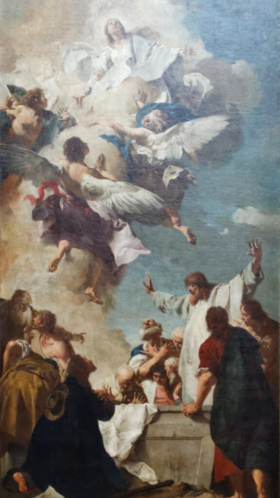 Giovanni Battista Piazzetta, The Assumption of the Virgin, 1735 Oil on canvas, 203.5 × 96.5 in Louvre Museum, Paris