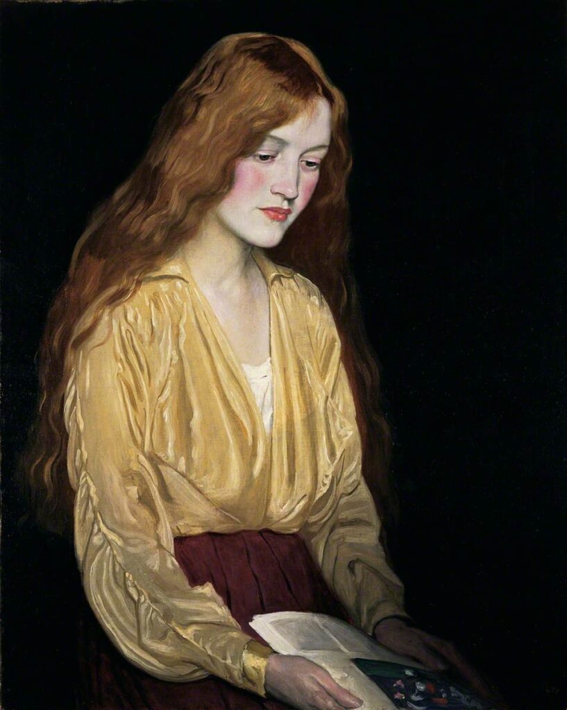 William Strang, Cynthia, 1917 Oil on canvas, 32.6 × 26.6 in The Hepworth Wakefield, UK