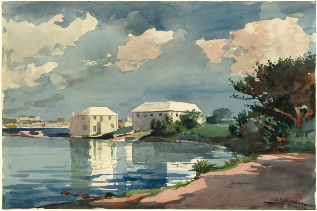 Winslow Homer, Salt Kettle, Bermuda, 1899 Watercolor over graphite on wove paper, 13.9 × 21 in National Gallery of Art, Washington DC