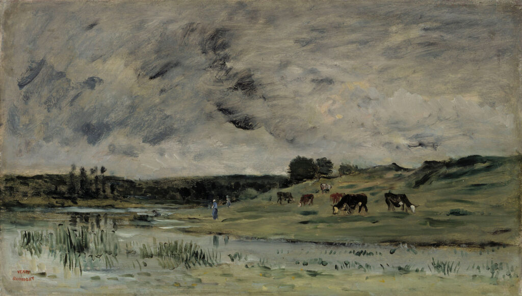 Charles-François Daubigny, Tripleval on the Seine, 1875 Oil on canvas, 15.4 × 26.4 in Finnish National Gallery, Helsinki