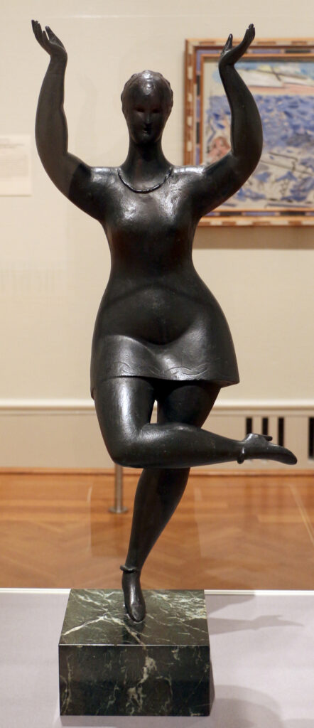 Elie Nadelman, Female Dancer, c 1920 Bronze, 32.5 × 17 × 7.5 in Art Institute of Chicago